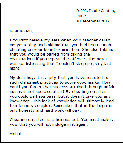 Informal Letter Writing In English For Class 4
