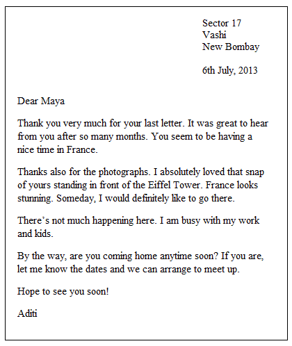 polite letter information