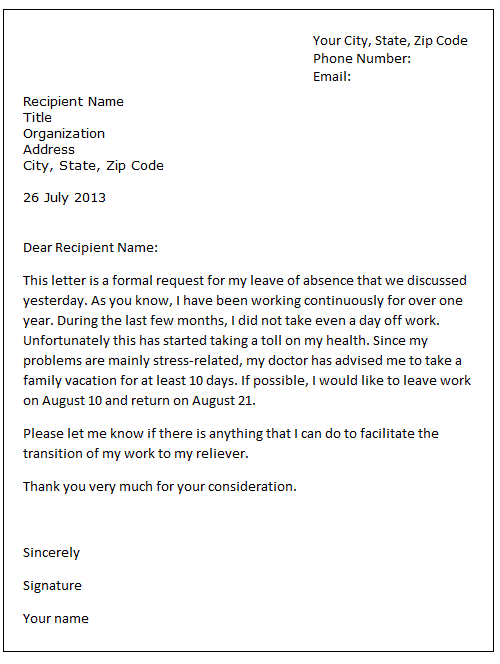 Sample Letter Leaving Job Sample Business Letter