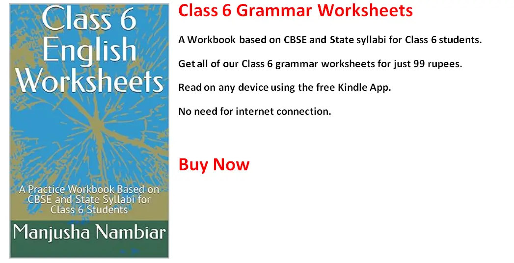 Class 6 Grammar Worksheets eBook