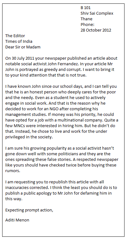 5Th Grade Formal Letter Prompt : Letter Writing Class 12 Format Topics Samples Learn Cbse : Help with formatting formal and business letters.